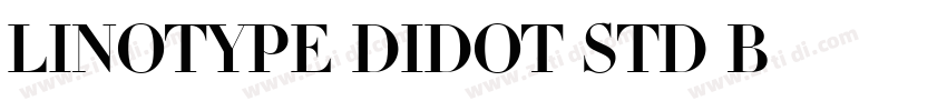 Linotype Didot Std B字体转换